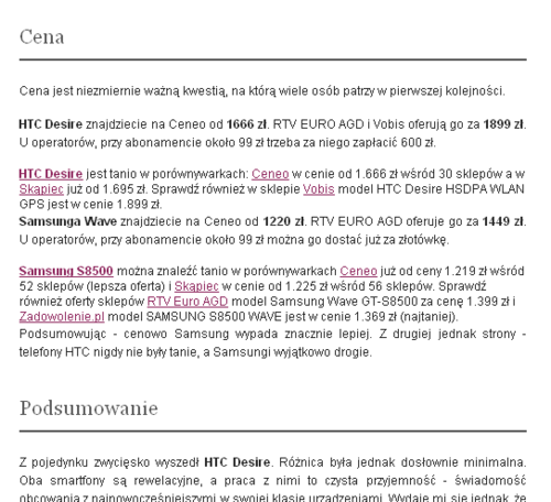 komorkoManiaK.pl - widget CENA od 2008 roku